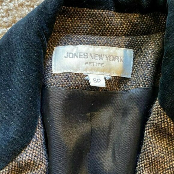 𝅺jones New York Women's Brown Blazer Size 8P - Picture 9 of 9